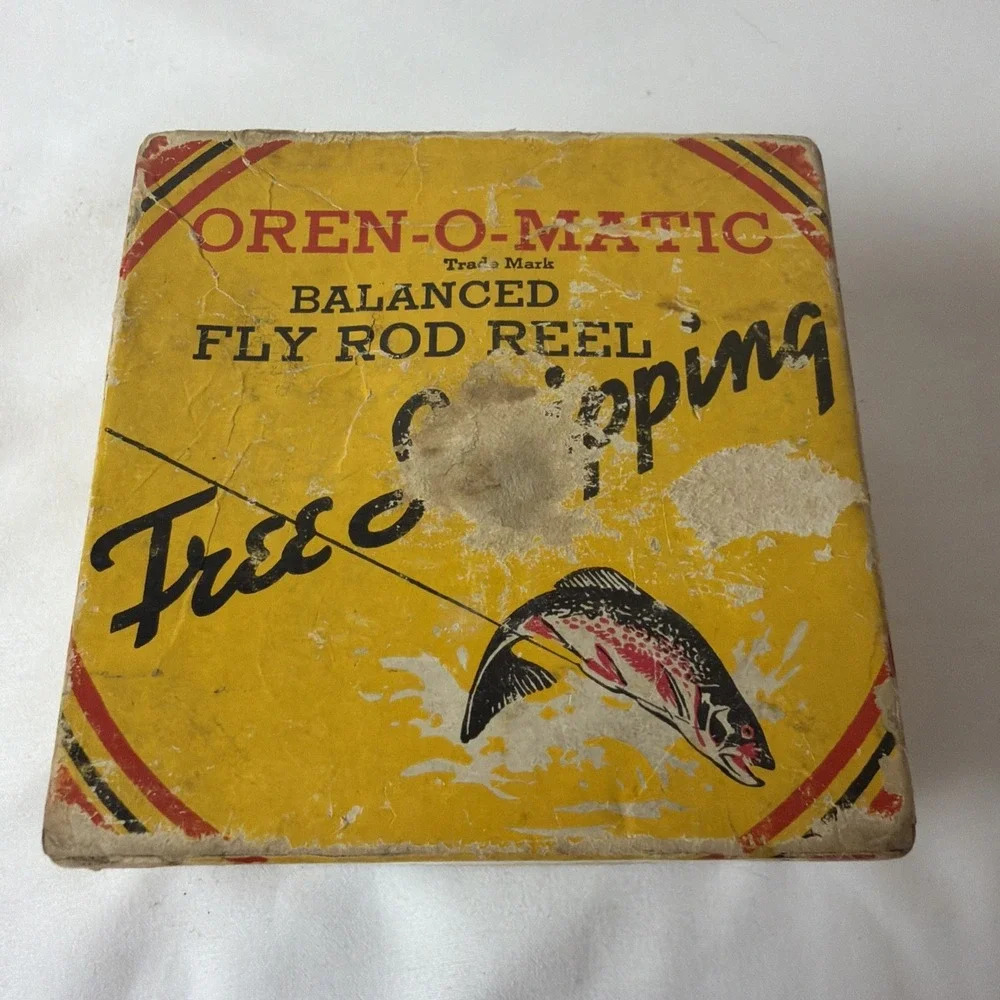 Oren O Matic Fly Reel With Original Box No 1140 With Lures